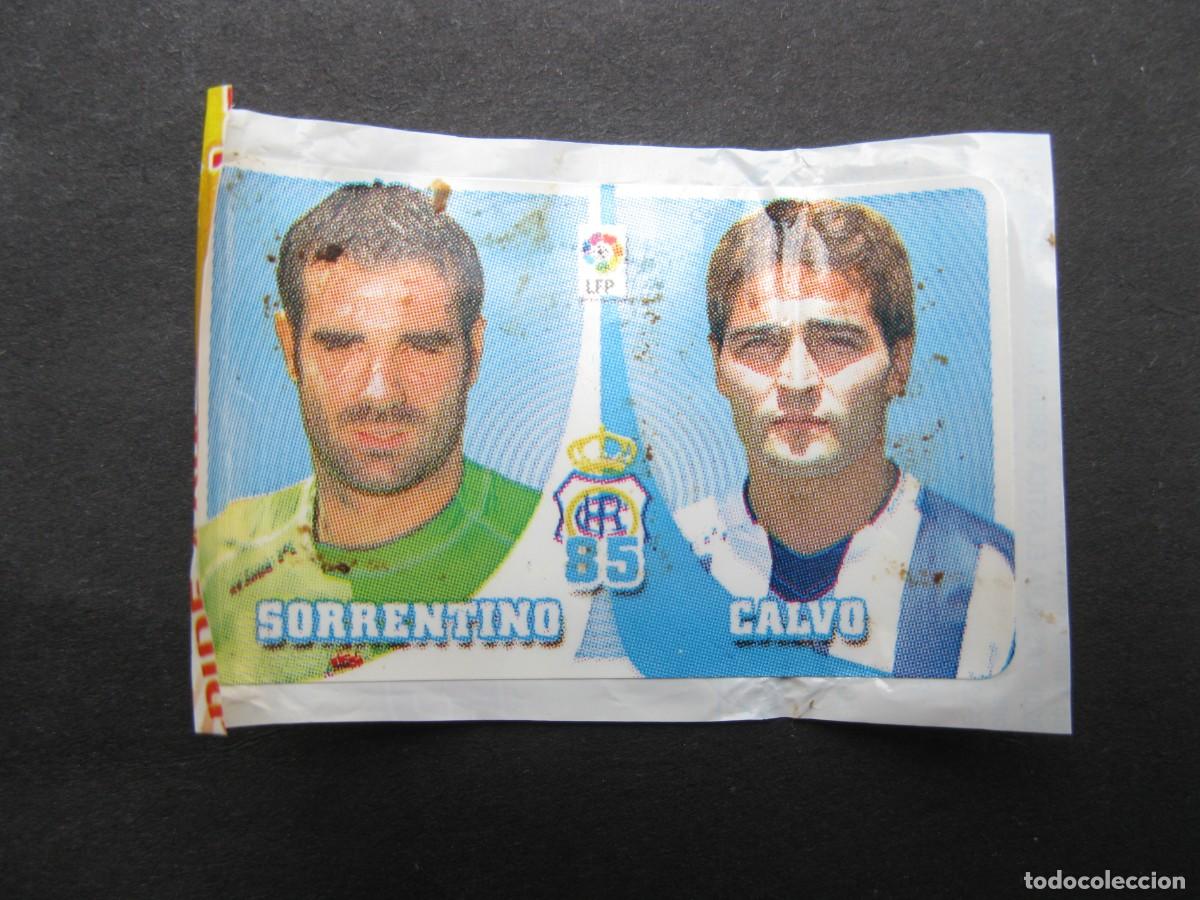 Cromos de f&uacute;tbol: SORRENTINO Y CALVO (RECREATIVO) - CROMO N&ordm; 85 - &Aacute;LBUM CHICLE LIGA 2007-2008 - PANINI - 07-08.