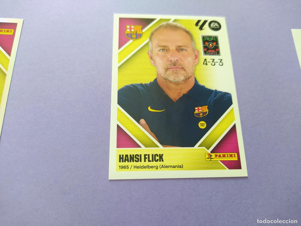 Cromos de f&uacute;tbol: LIGA ESTE 2026 2027 26 27 NUEVO - FC BARCELONA N&ordm; 2 ENTRENADOR HANSI FLICK