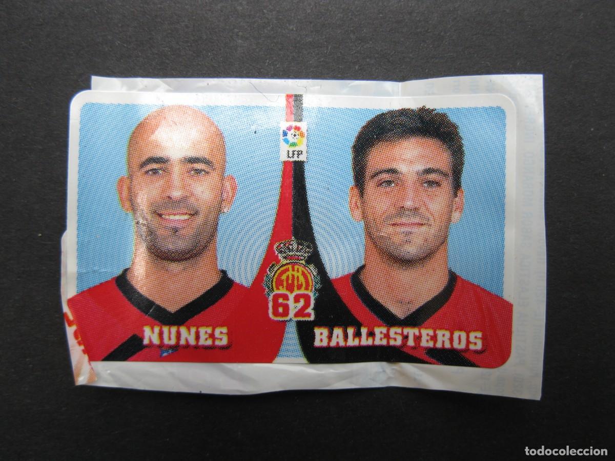 Cromos de f&uacute;tbol: NUNES Y BALLESTEROS (R.C.D. MALLORCA) - CROMO N&ordm; 62 - &Aacute;LBUM CHICLE LIGA 2007-2008 - PANINI - 07-08.