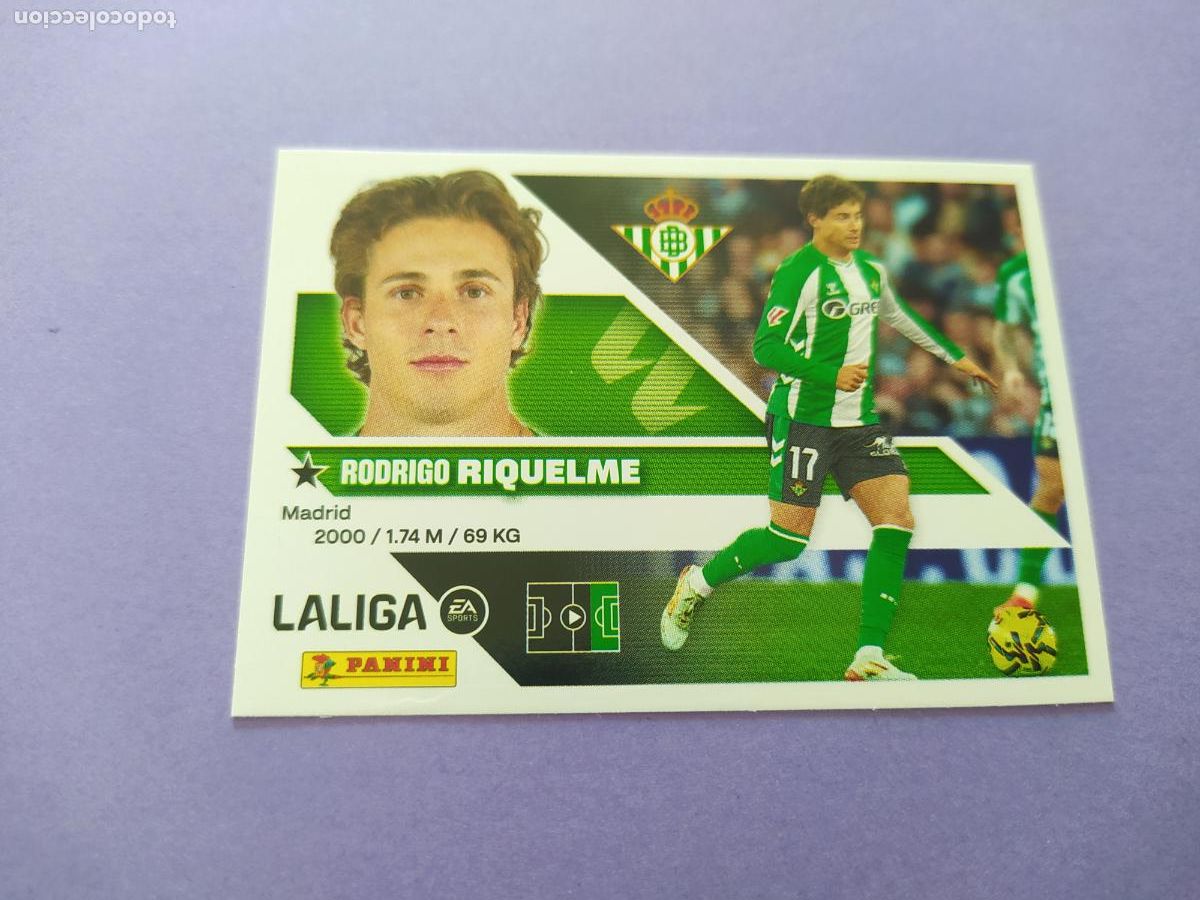 Cromos de f&uacute;tbol: LIGA ESTE 2026 2027 26 27 NUEVO - REAL BETIS N&ordm; 17 RIQUELME