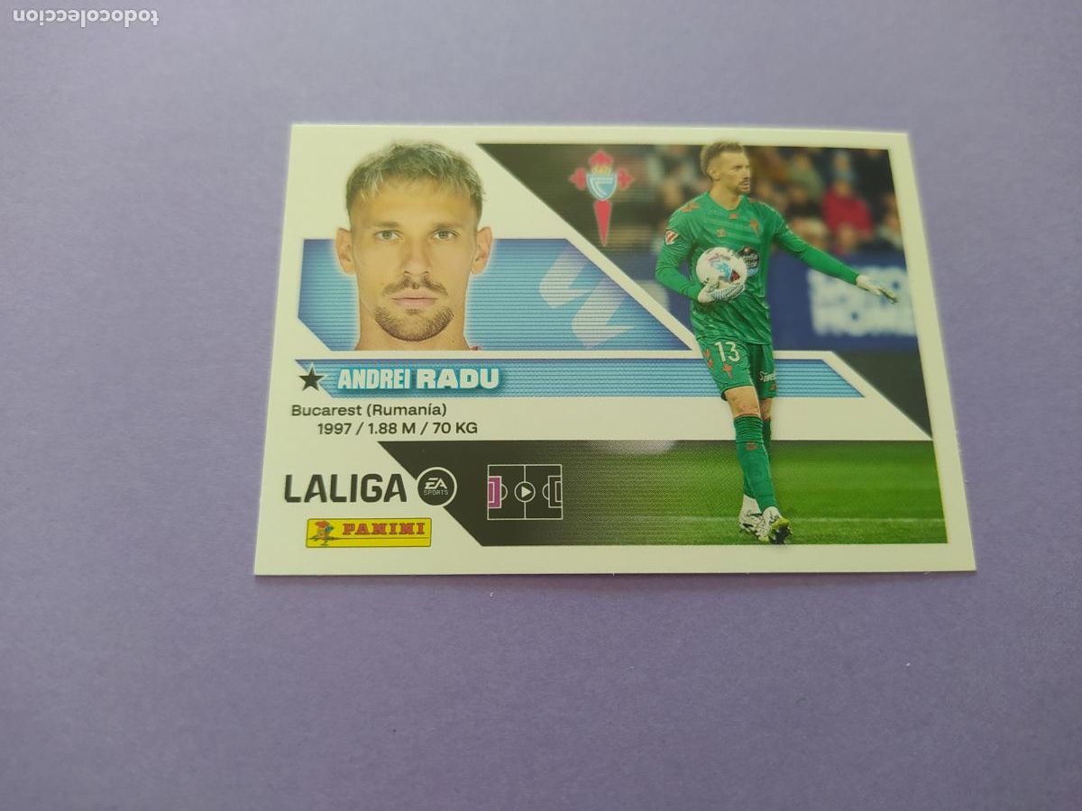 Cromos de f&uacute;tbol: LIGA ESTE 2026 2027 26 27 NUEVO - CELTA DE VIGO N&ordm; 3 RADU