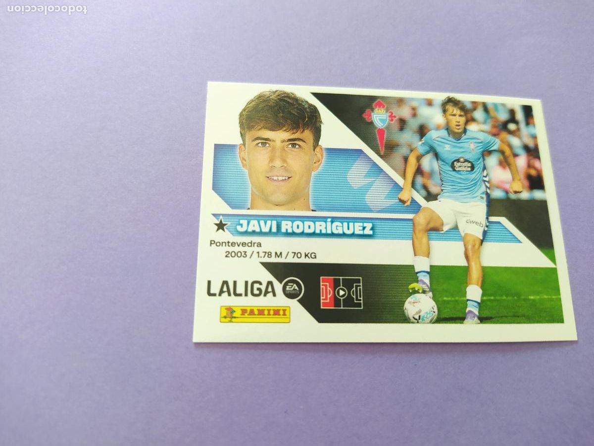 Cromos de f&uacute;tbol: LIGA ESTE 2026 2027 26 27 NUEVO - CELTA DE VIGO N&ordm; 7 JAVI RODRIGUEZ