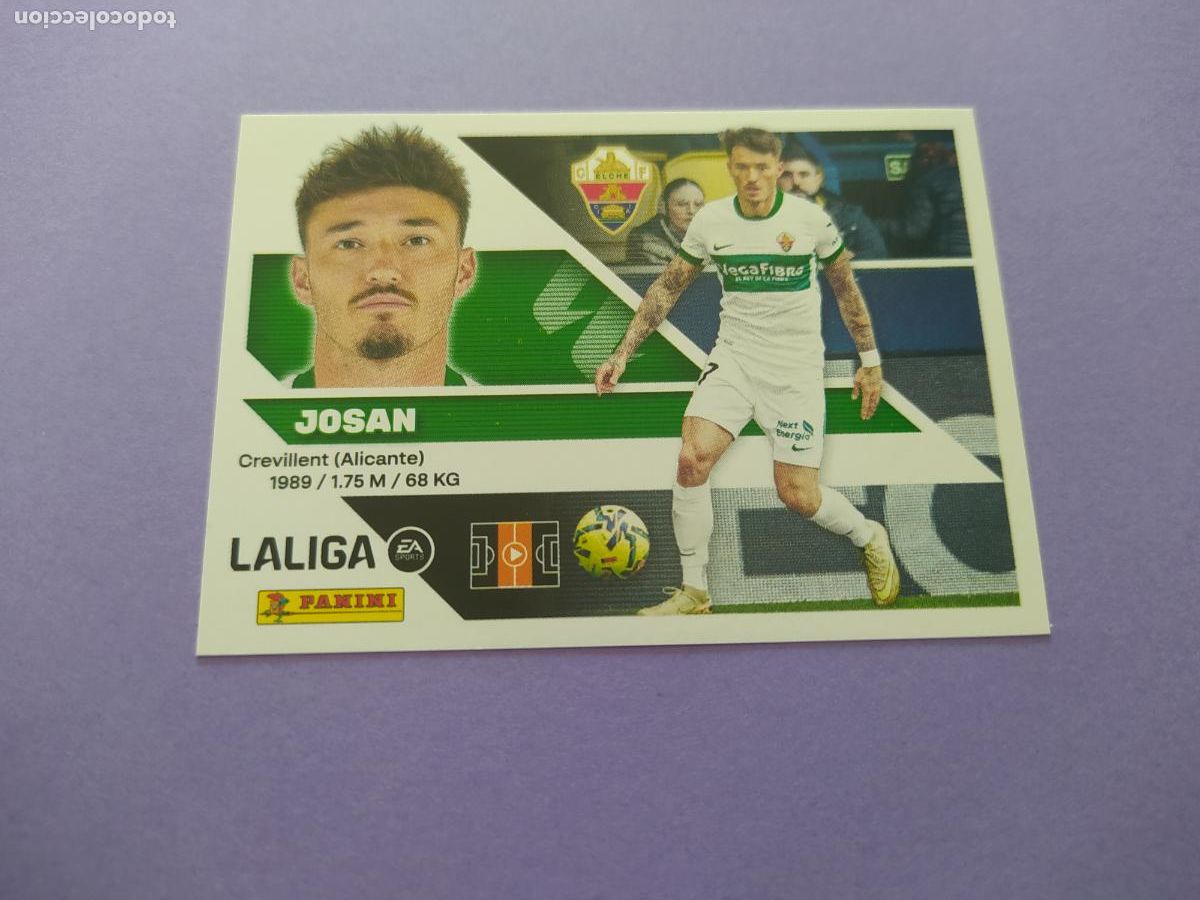 Cromos de f&uacute;tbol: LIGA ESTE 2026 2027 26 27 NUEVO - ELCHE N&ordm; 15 JOSAN
