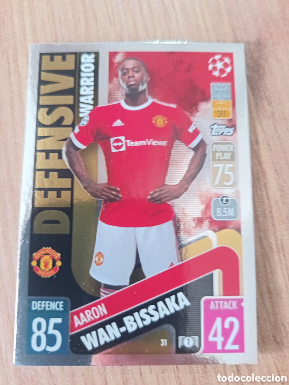 Cromos de f&uacute;tbol: 31 Bissaka CHAMPIONS LEAGUE MATCH ATTAX TOPPS 2021-2022 21-22