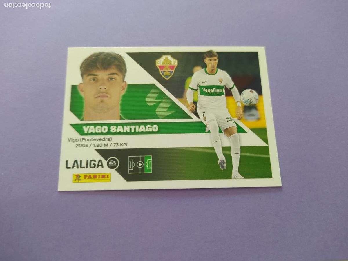 Cromos de f&uacute;tbol: LIGA ESTE 2026 2027 26 27 NUEVO - ELCHE N&ordm; 20 YAGO SANTIAGO