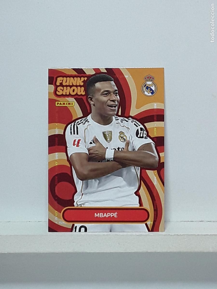 Cromos de f&uacute;tbol: CLUB REAL MADRID OFICIAL 2025 2026 25 26 ALBUM PANINI LIGA N 52 FUNKY SHOW KYLIAN MBAPPE