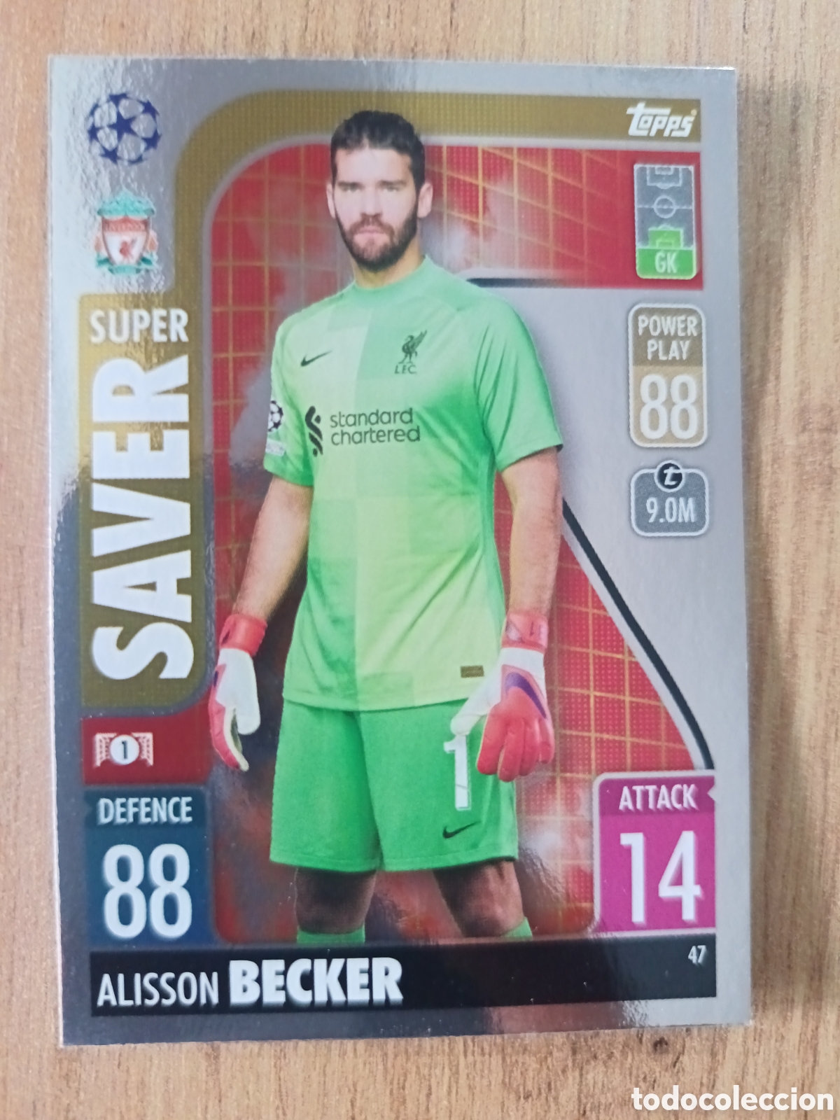 Cromos de f&uacute;tbol: 47 Becker CHAMPIONS LEAGUE MATCH ATTAX TOPPS 2021-2022 21-22