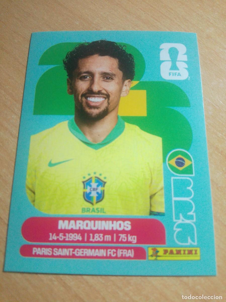 Cromos de f&uacute;tbol: MARQUINHOS BRASIL BRA 4 ESCUDO BRASIL MUNDIAL FIFA WORLD CUP 2026 26 PANINI STICKERS NUEVO