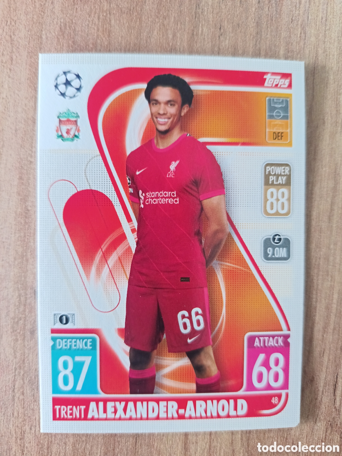 Cromos de f&uacute;tbol: 48 Alexander Arnold CHAMPIONS LEAGUE MATCH ATTAX TOPPS 2021-2022 21-22