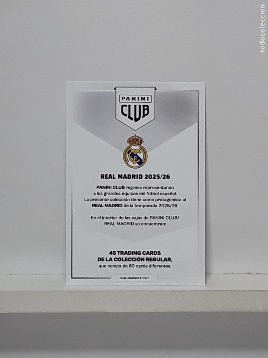 Cromos de Futebol: CLUB REAL MADRID OFICIAL 2025 2026 25 26 ALBUM PANINI LIGA N CHECK-LIST TRADING CARDS AUTOGRAFOS