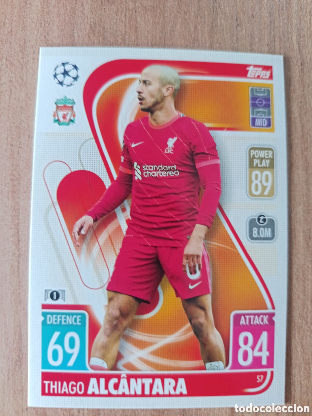 Fu&szlig;ball-Sticker: 57 Alc&aacute;ntara CHAMPIONS LEAGUE MATCH ATTAX TOPPS 2021-2022 21-22