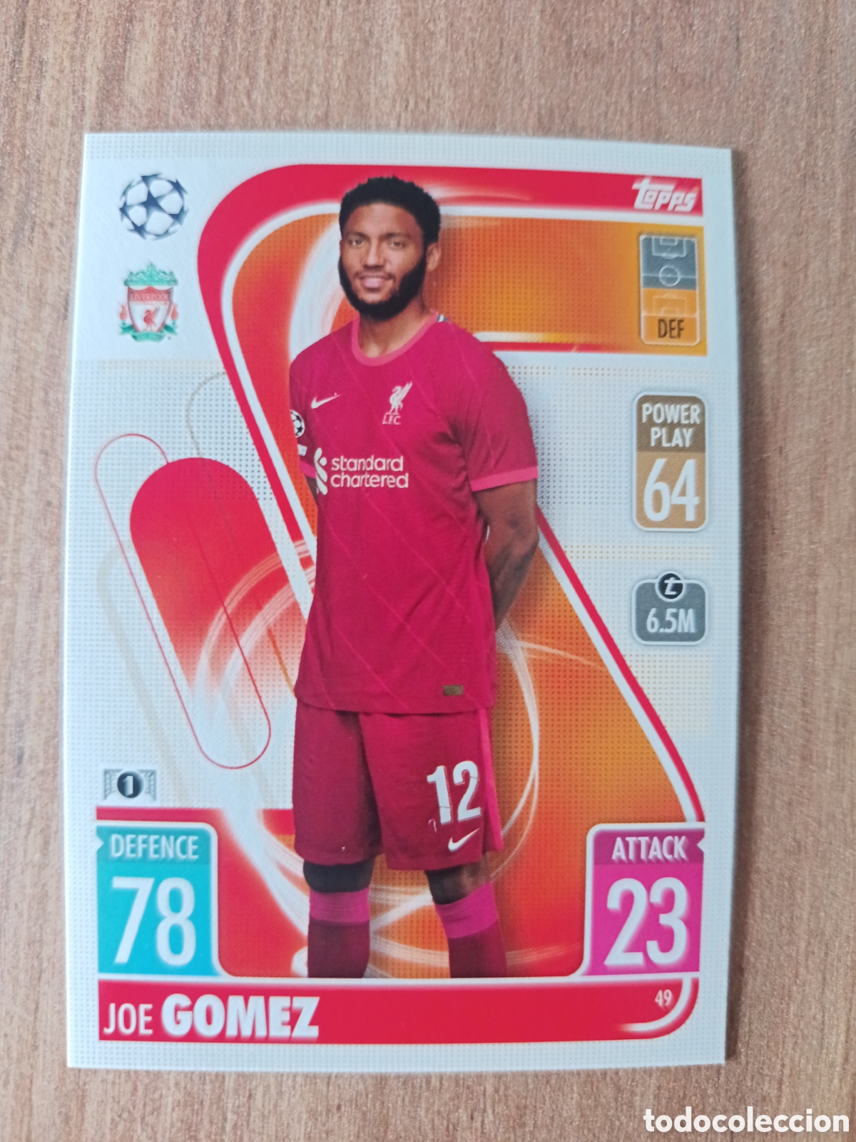 Cromos de f&uacute;tbol: 49 G&oacute;mez CHAMPIONS LEAGUE MATCH ATTAX TOPPS 2021-2022 21-22