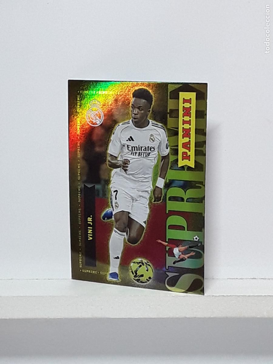 Cromos de f&uacute;tbol: CLUB REAL MADRID OFICIAL 2025 2026 25 26 ALBUM PANINI LIGA N S2 S 2 SUPREME VINICIUS VINI JR