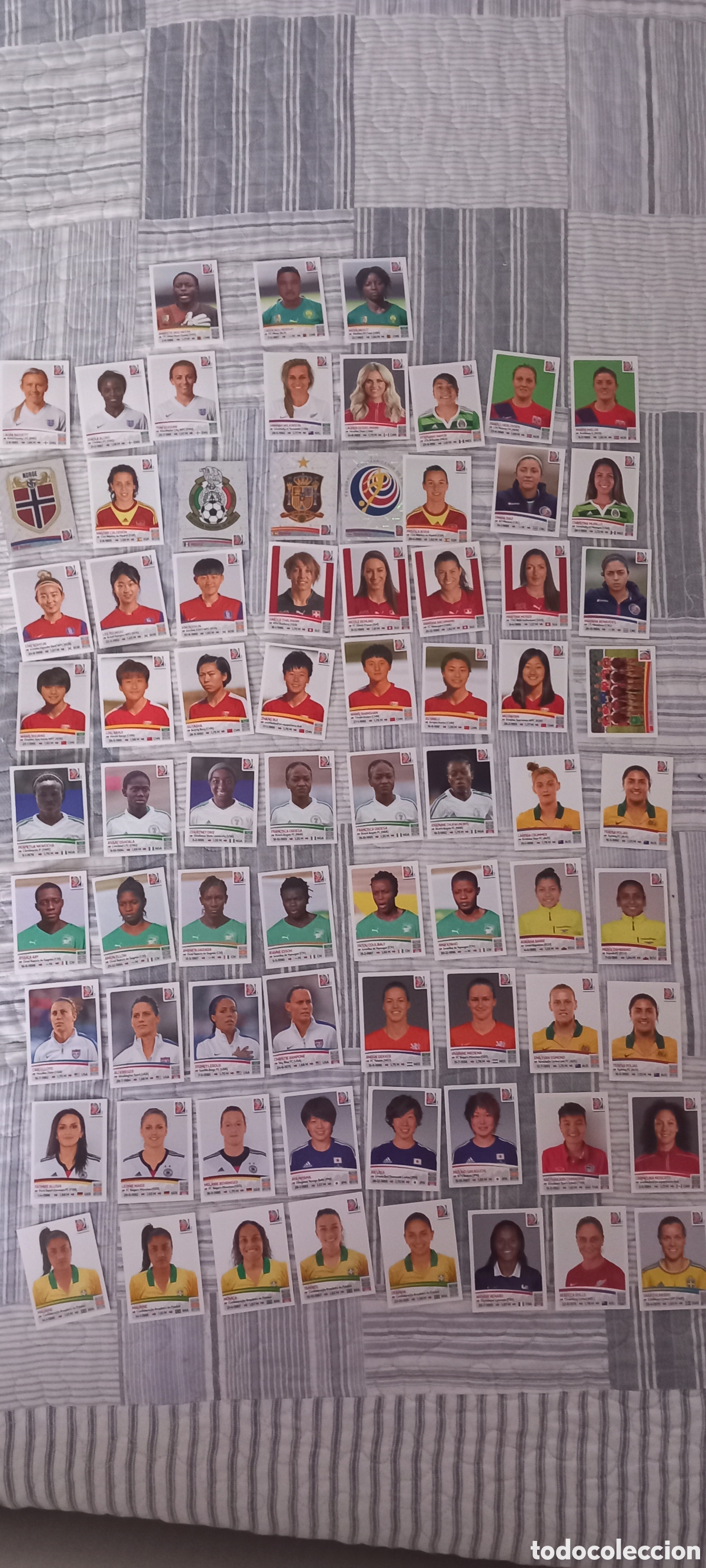 Cromos de f&uacute;tbol: Lote 75 cromos CANADA 2015 PANINI