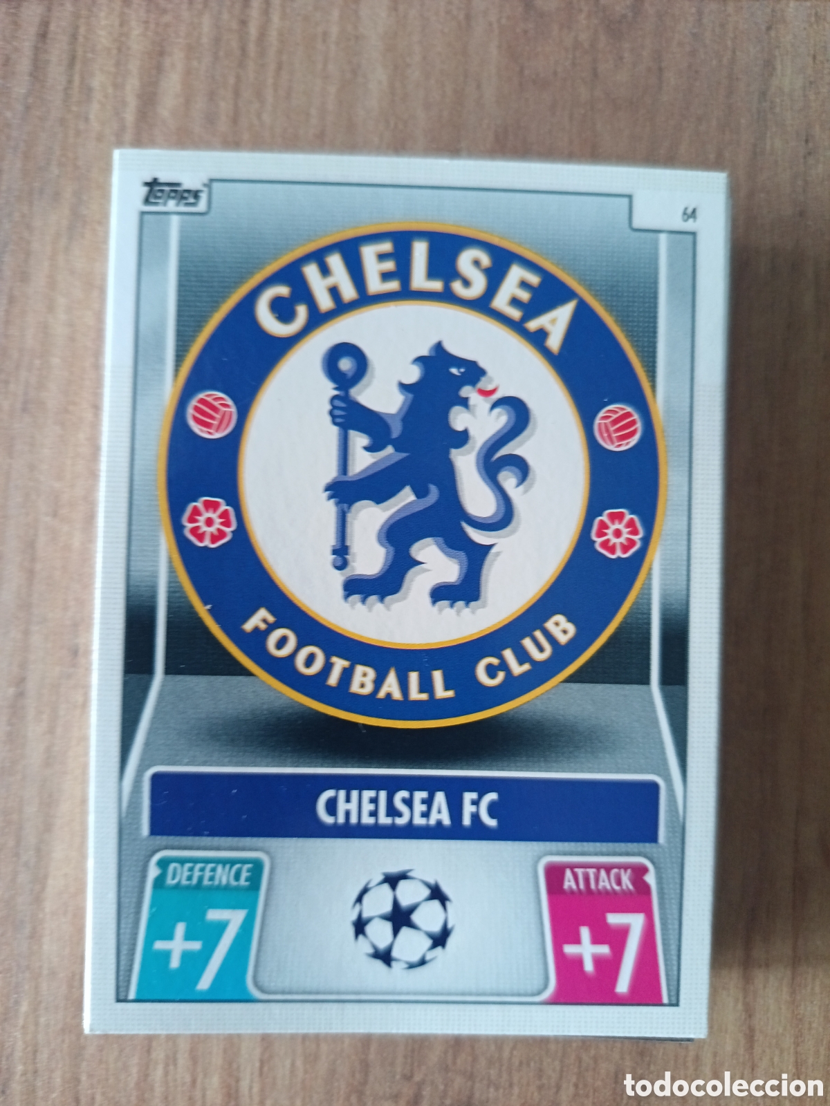 Football Stickers: 64 Escudo Chelsea CHAMPIONS LEAGUE MATCH ATTAX TOPPS 2021-2022 21-22