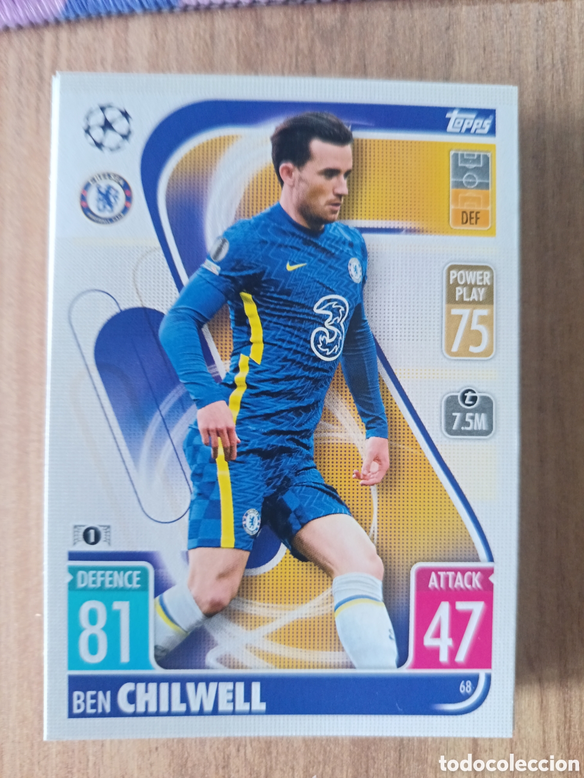 Cromos de f&uacute;tbol: 68 Chilwell CHAMPIONS LEAGUE MATCH ATTAX TOPPS 2021-2022 21-22