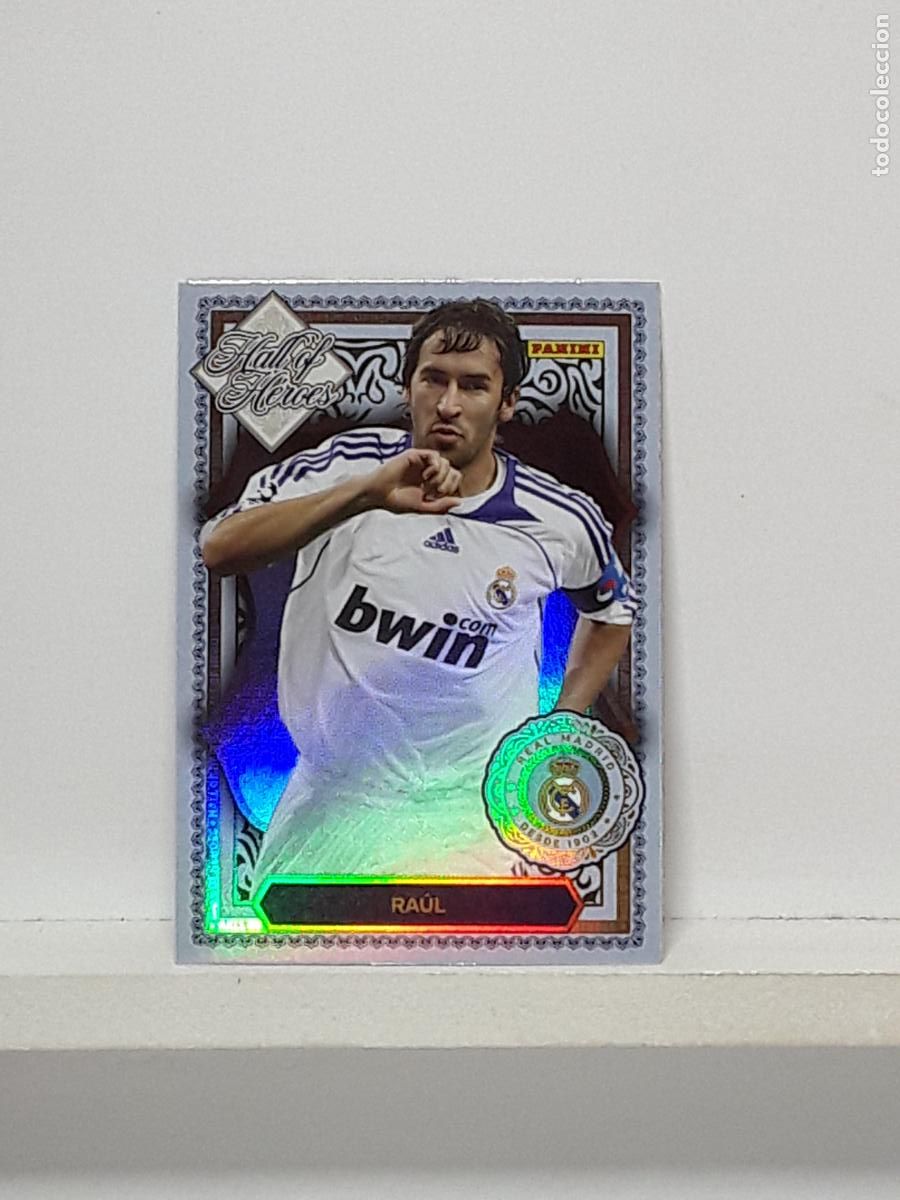 Cromos de f&uacute;tbol: CLUB REAL MADRID OFICIAL 2025 2026 25 26 ALBUM PANINI LIGA N HH2 HH 2 HALL OF HEROES RAUL GONZALEZ
