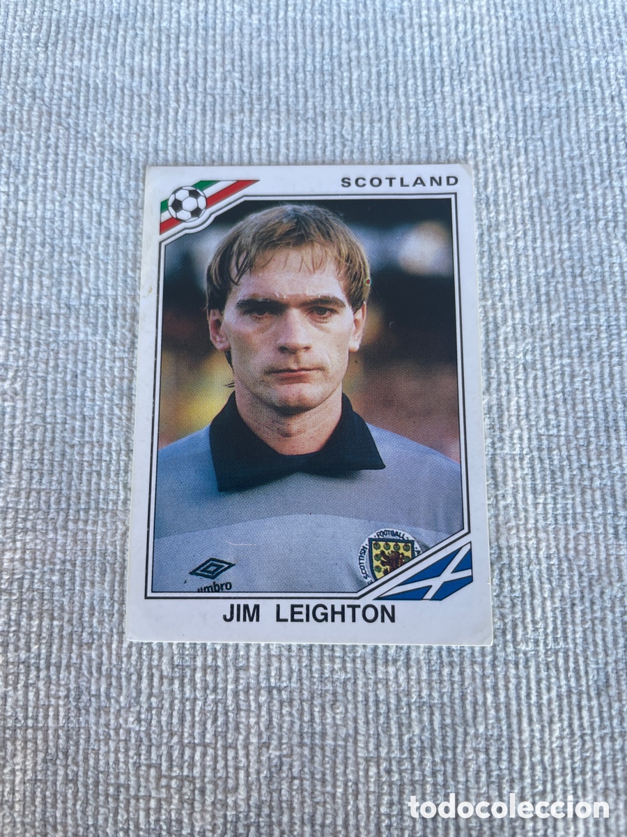 Cromos de f&uacute;tbol: MEXICO 86 cromo 330 JIM LEIGHTON sin pegar