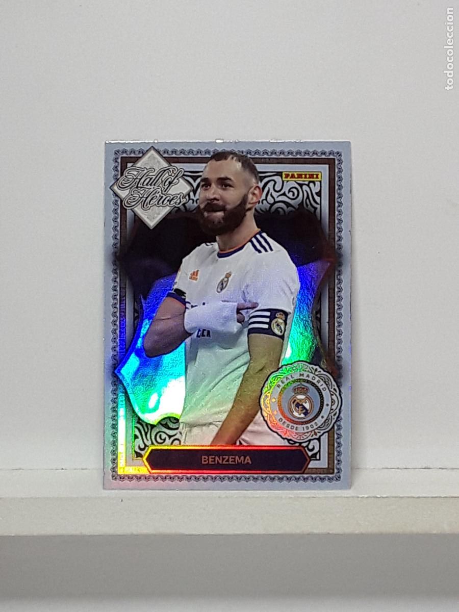 Cromos de f&uacute;tbol: CLUB REAL MADRID OFICIAL 2025 2026 25 26 ALBUM PANINI LIGA N HH9 HH 9 HALL OF HEROES BENZEMA