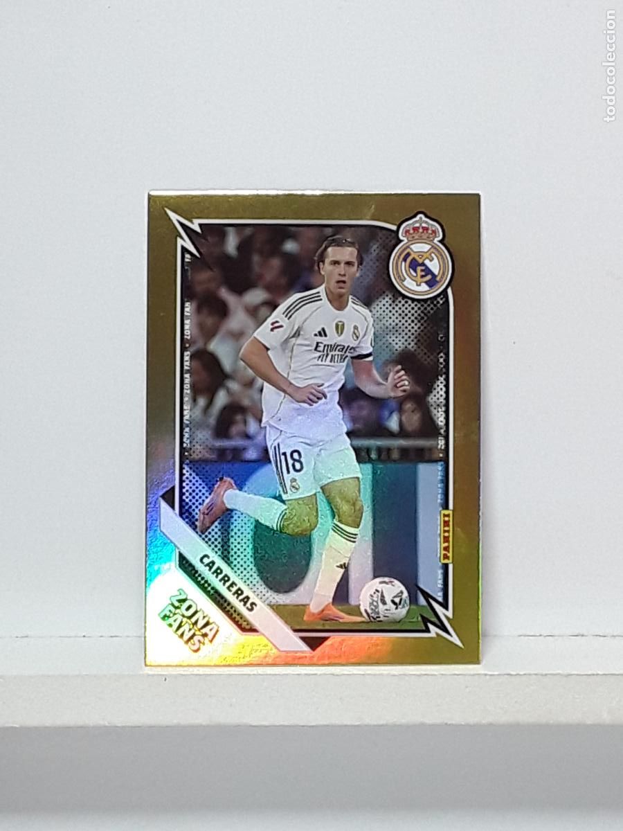 Cromos de f&uacute;tbol: CLUB REAL MADRID OFICIAL 2025 2026 25 26 ALBUM PANINI LIGA N KO35 KO 35 ZONA FANS KROMIX CARRERAS