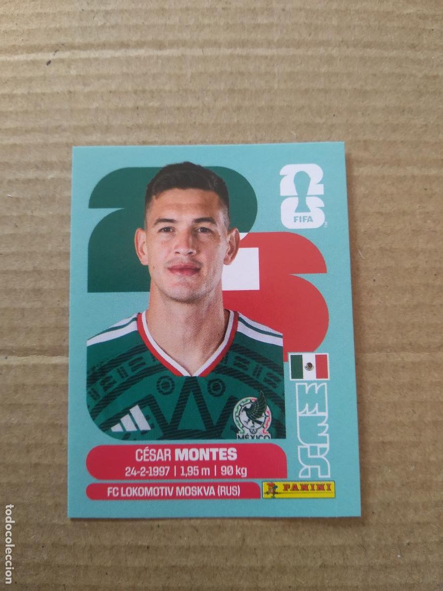 Cromos de f&uacute;tbol: MEX 5 CESAR MONTES MEXICO CROMO FUTBOL PANINI MUNDIAL 2026 WORLD CUP COPA DEL MUNDO