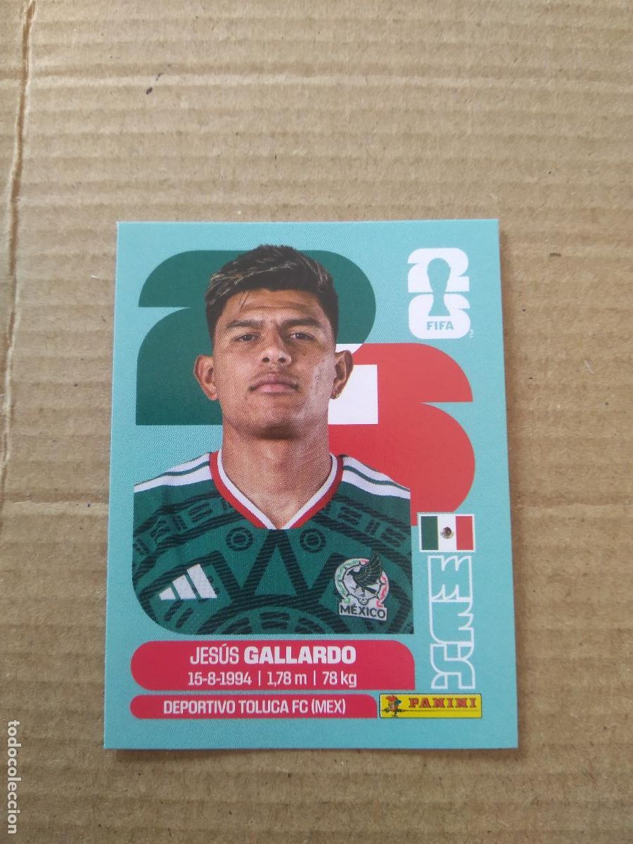 Cromos de f&uacute;tbol: MEX 6 JESUS GALLARDO MEXICO CROMO FUTBOL PANINI MUNDIAL 2026 WORLD CUP COPA DEL MUNDO