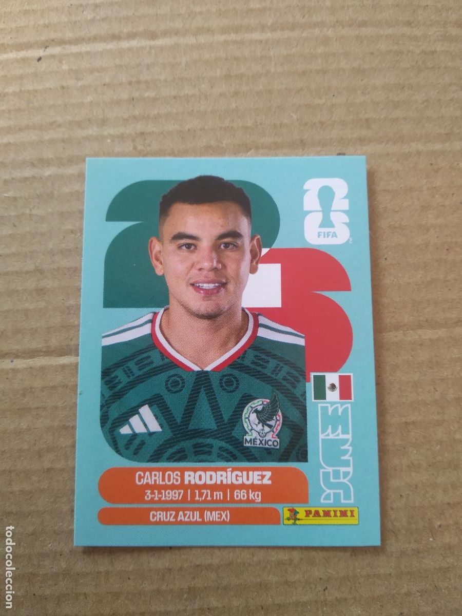 Cromos de f&uacute;tbol: MEX 9 CARLOS RODRIGUEZ MEXICO CROMO FUTBOL PANINI MUNDIAL 2026 WORLD CUP COPA DEL MUNDO