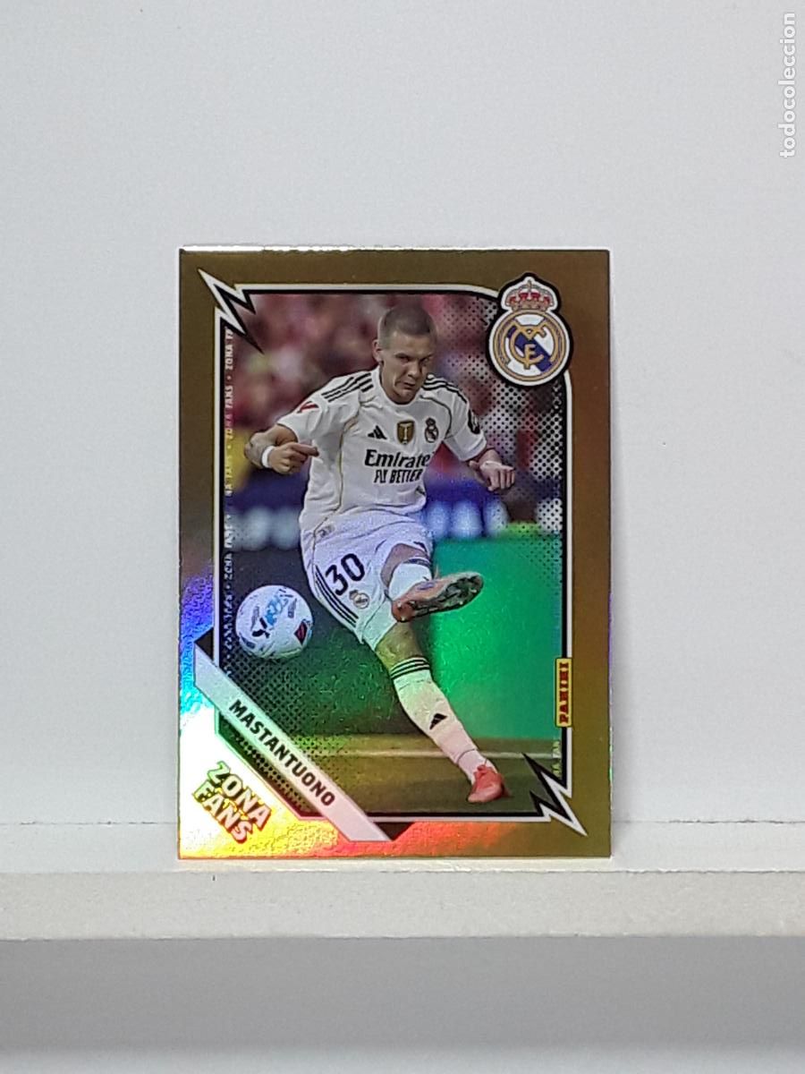 Cromos de f&uacute;tbol: CLUB REAL MADRID OFICIAL 2025 2026 25 26 ALBUM PANINI LIGA N KO40 KO 40 ZONA FANS KROMIX MASTANTUONO