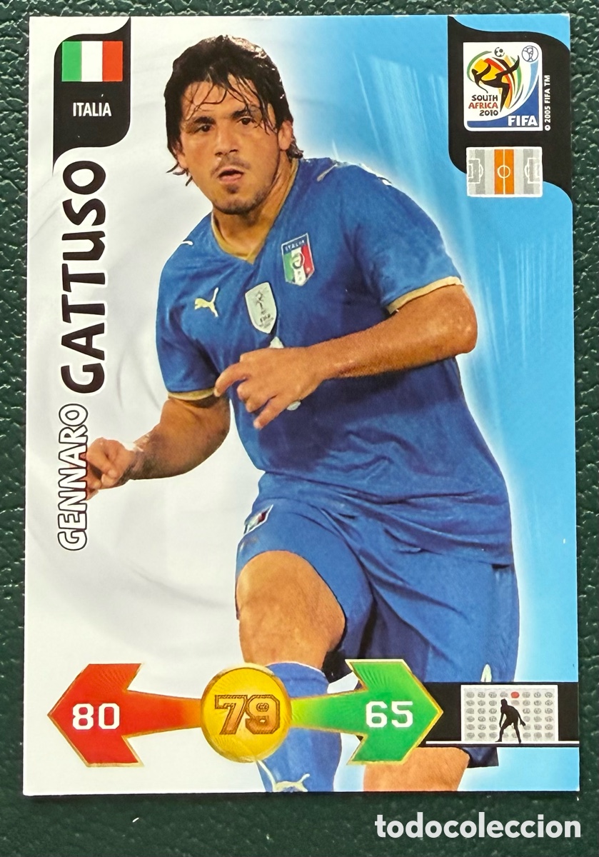 Figurine di Calcio: GENNARO GATTUSO ITALIA FICHAS ALBUM ADRENALYN XL MUNDIAL SOUTH AFRICA 2010