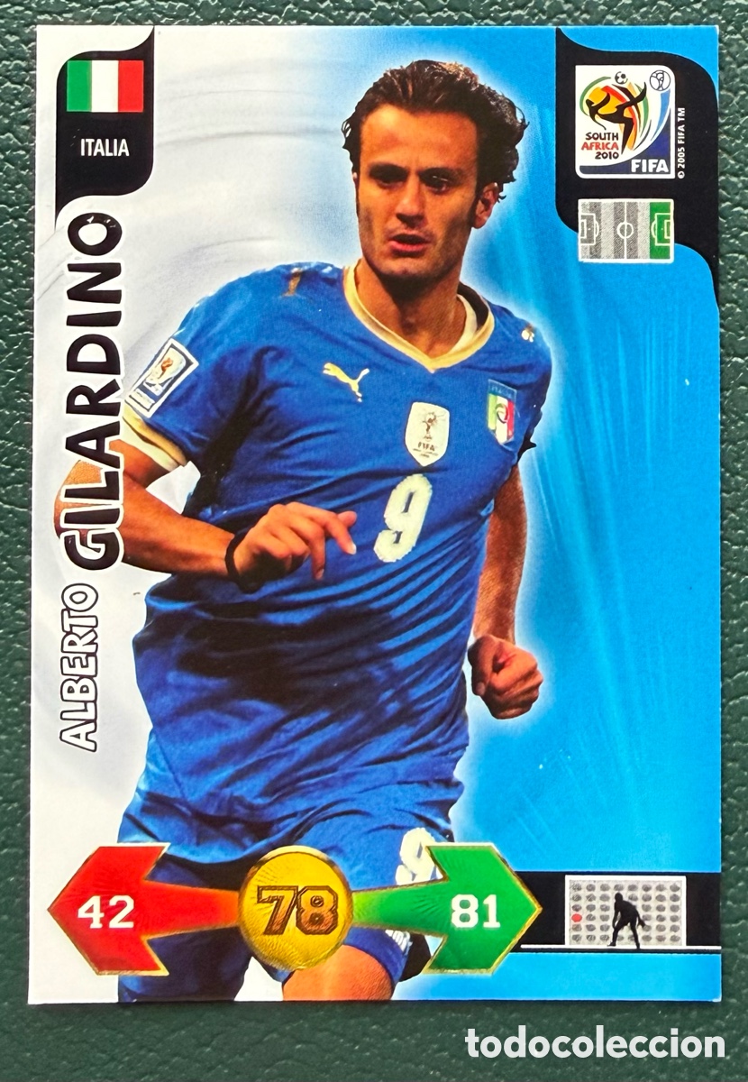 Cromos de Futebol: ALBERTO GILARDINO ITALIA FICHAS ALBUM ADRENALYN XL MUNDIAL SOUTH AFRICA 2010