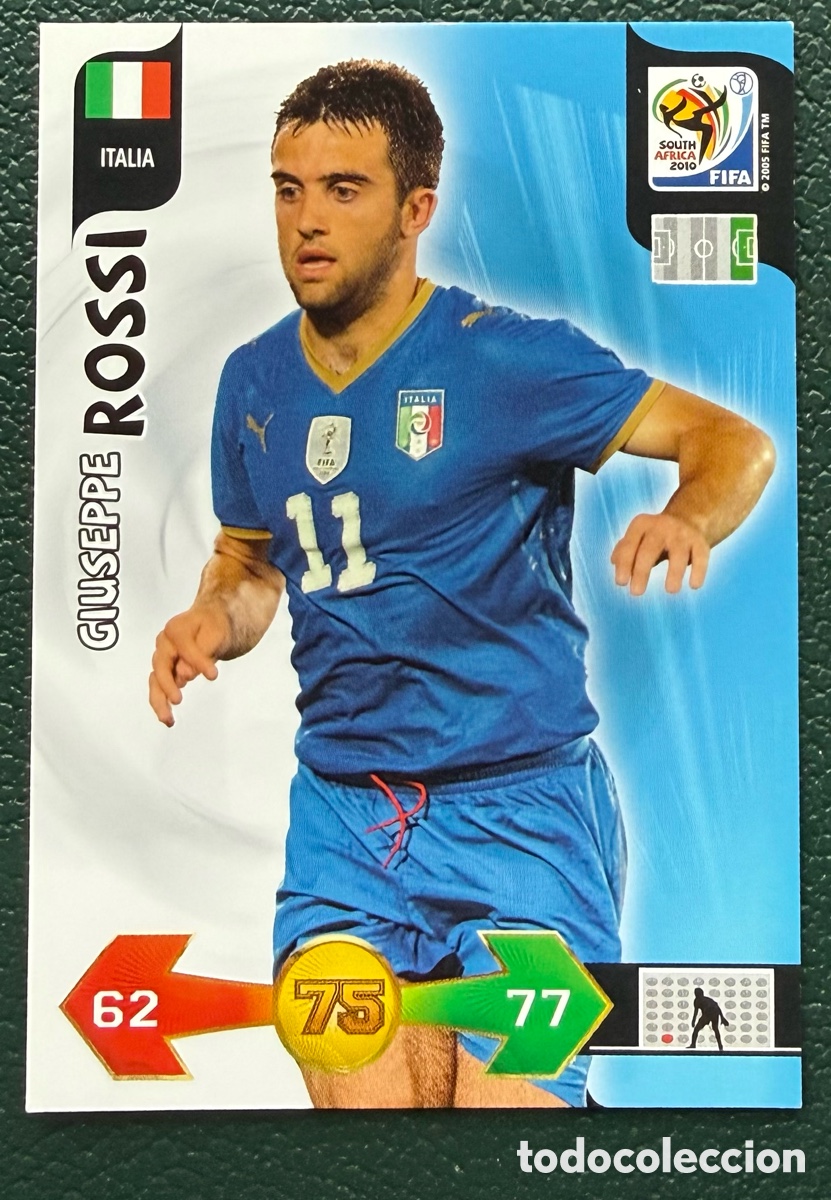 Cromos de f&uacute;tbol: GIUSEPPE ROSSI ITALIA FICHAS ALBUM ADRENALYN XL MUNDIAL SOUTH AFRICA 2010