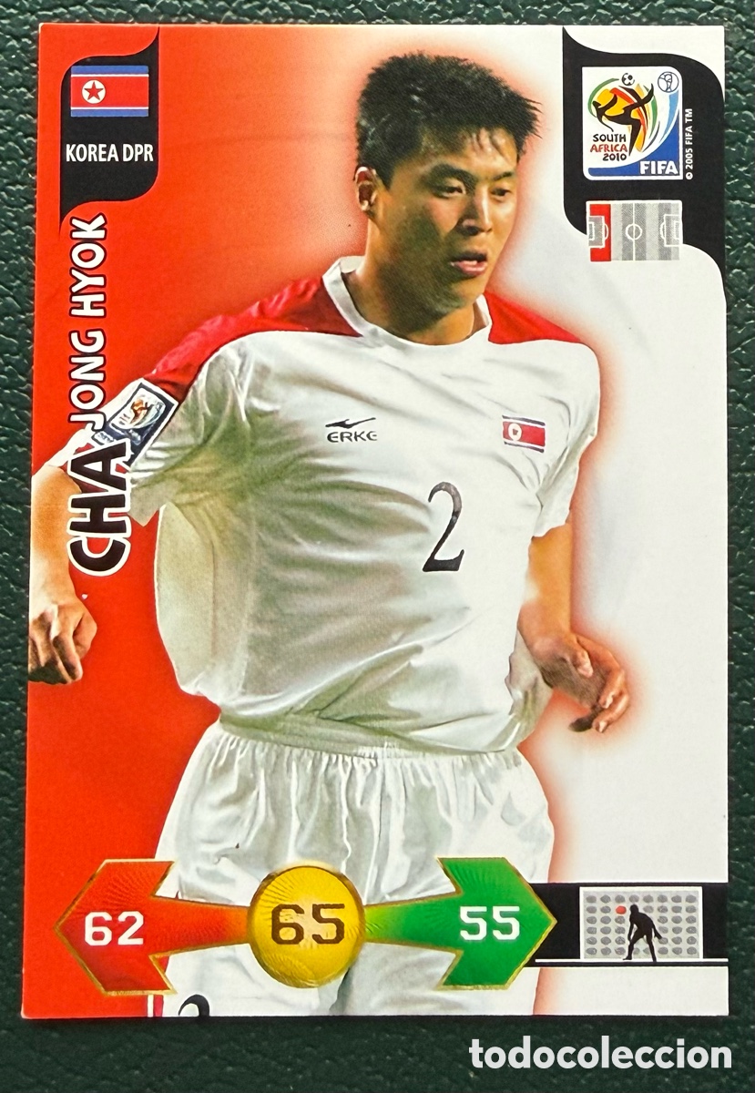 Cromos de f&uacute;tbol: CHA JONG HYOK COREA DEL NORTE FICHAS ALBUM ADRENALYN XL MUNDIAL SOUTH AFRICA 2010