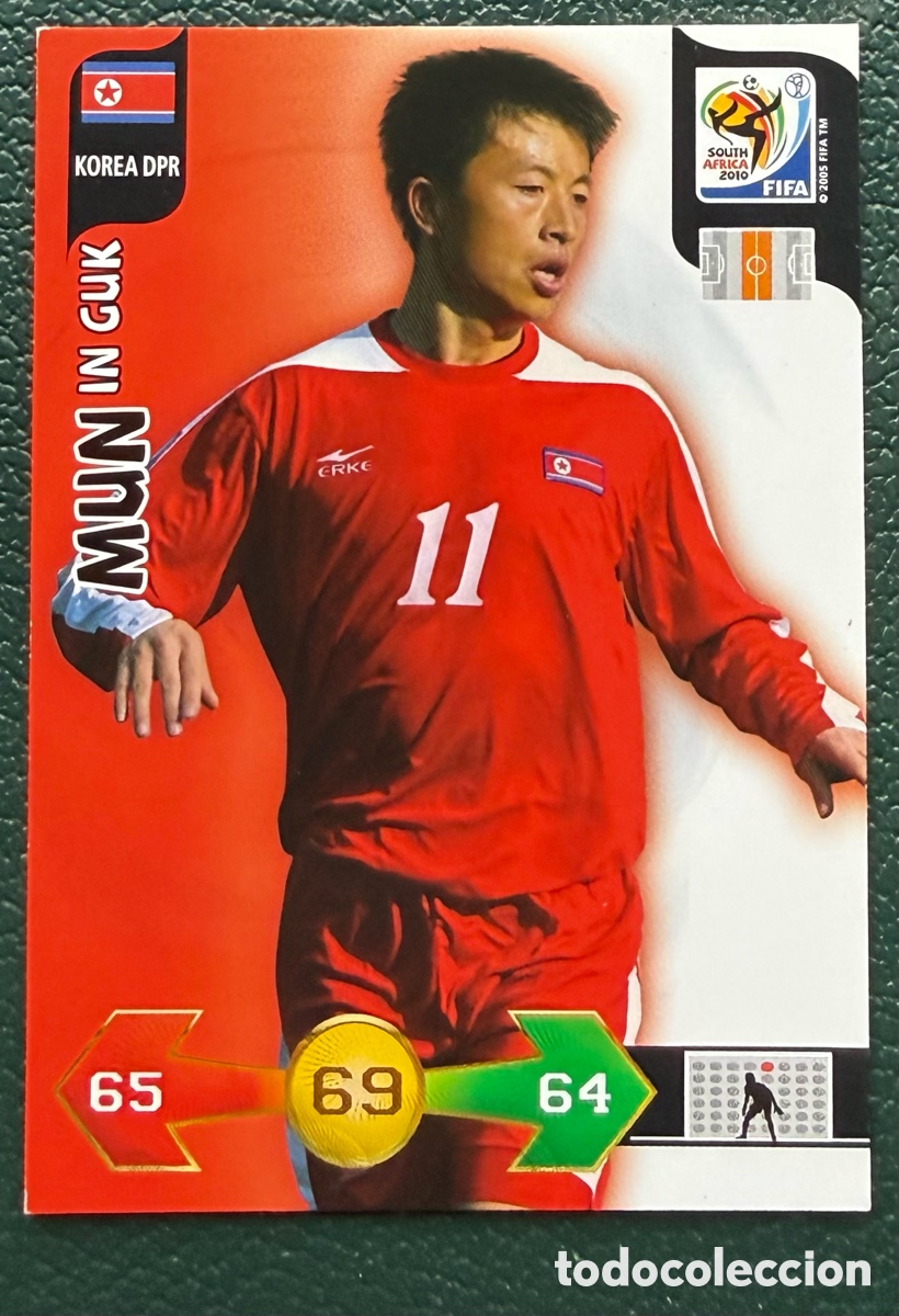 Cromos de f&uacute;tbol: MUN IN GUK COREA DEL NORTE FICHAS ALBUM ADRENALYN XL MUNDIAL SOUTH AFRICA 2010