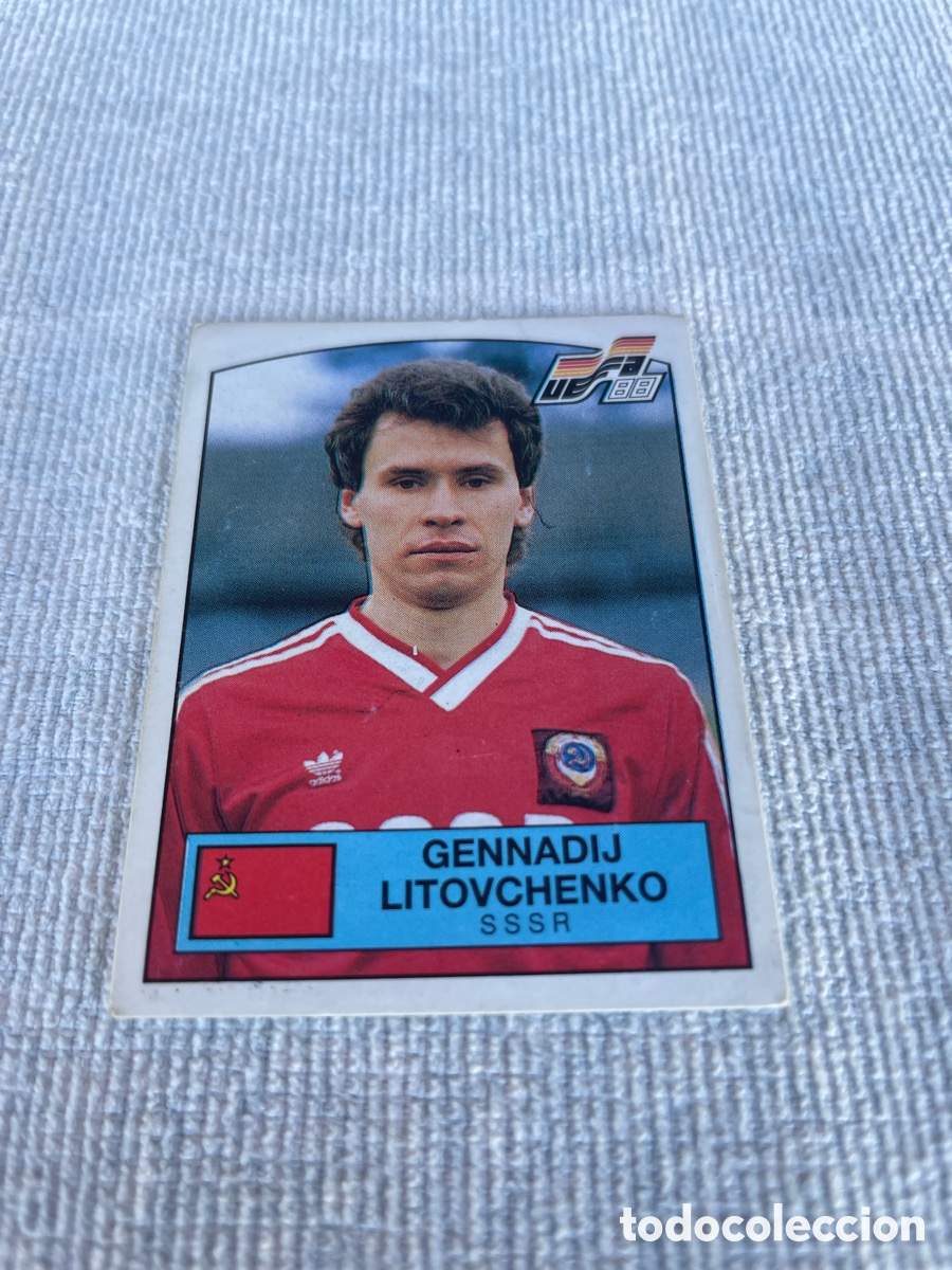 Cromos de f&uacute;tbol: EURO 88 cromo 254 GENNADIJ LITOVCHENKO Sin Pegar