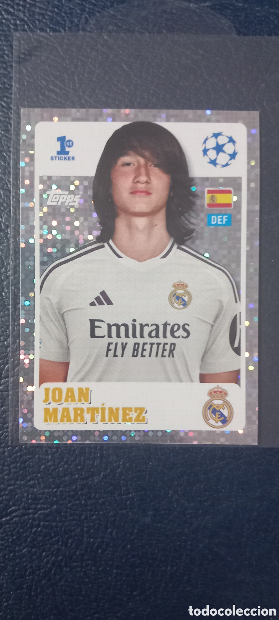 Cromos de f&uacute;tbol: Joan Mart&iacute;nez 1st Sticker TOPPS CHAMPIONS LEAGUE 2024 2025