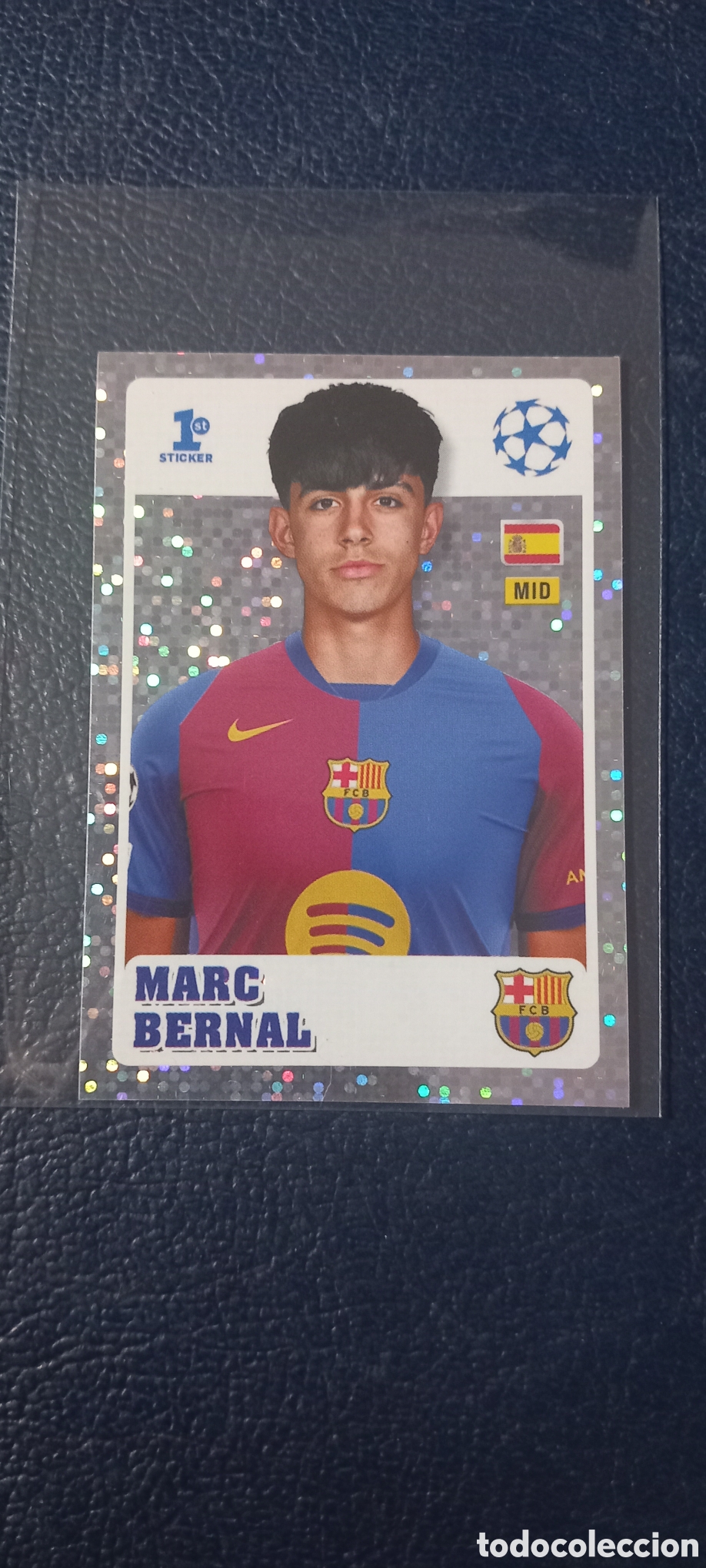 Cromos de f&uacute;tbol: Marc Bernal 1ST STICKER ROOKIE TOPPS CHAMPIONS 2024 2025
