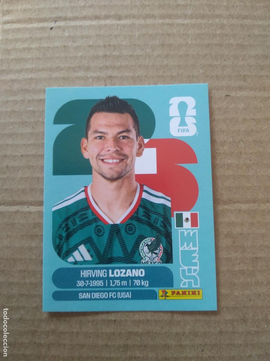 Cromos de f&uacute;tbol: MEX 15 HIRVING LOZANO MEXICO CROMO FUTBOL PANINI MUNDIAL 2026 WORLD CUP COPA DEL MUNDO
