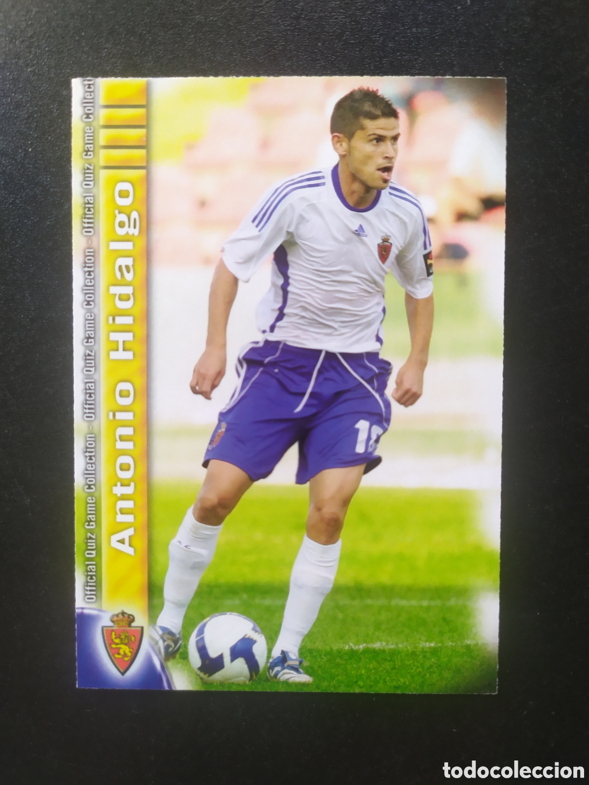 Cartes &agrave; collectionner de Football: Mundicromo fichas Liga 2009 2010 09 10 Antonio Hidalgo n&deg; 497 Real Zaragoza