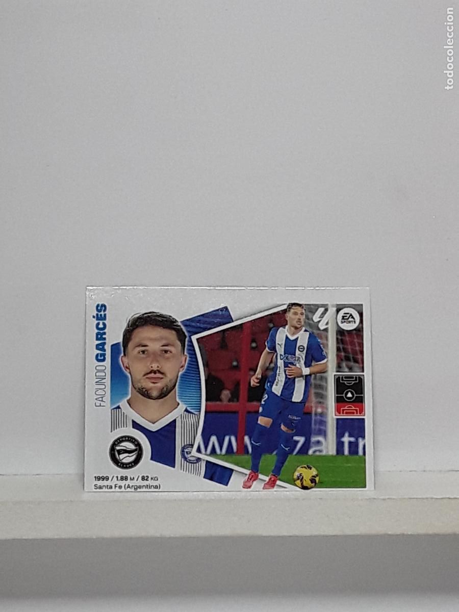 Cromos de f&uacute;tbol: LALIGA ESTE 2024 2025 EA SPORTS 24 25 ALBUM PANINI LIGA N 1 ALAVES MERCADO INVIERNO FACUNDO GARCES