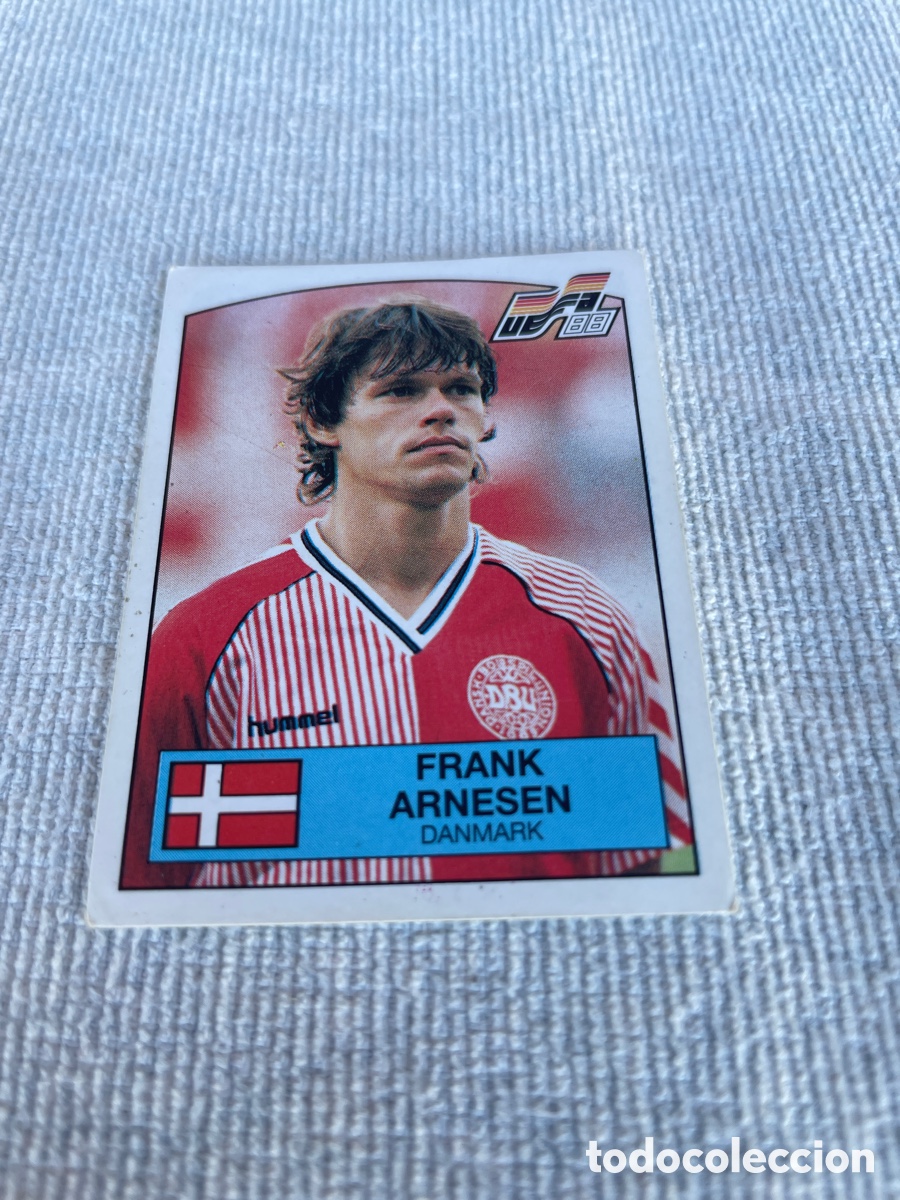 Cromos de f&uacute;tbol: EURO 88 cromo 120 FRANK ARNESEN Sin Pegar