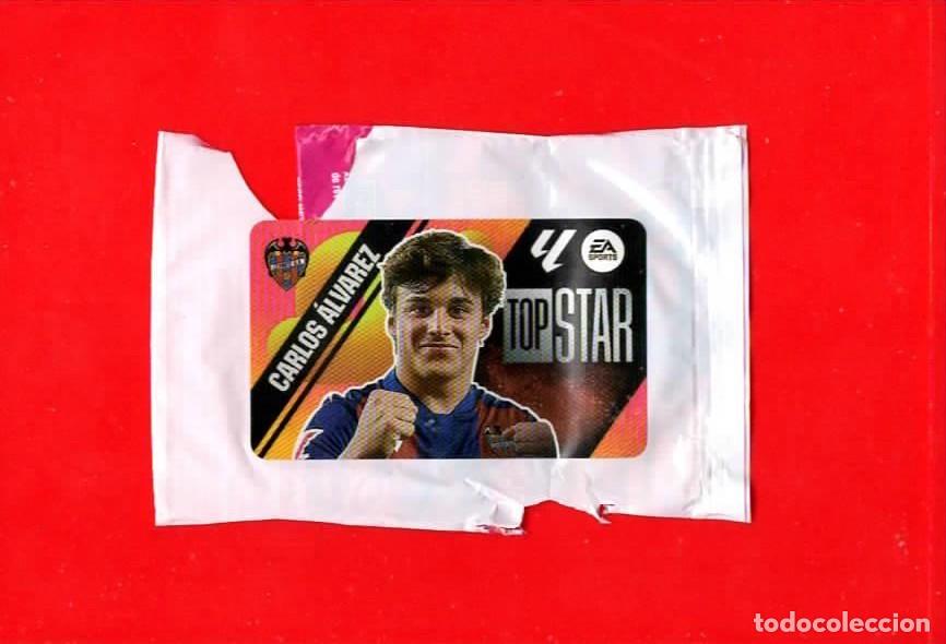 Cromos de f&uacute;tbol: Carlos &Aacute;lvarez LEVANTE U.D. TOP STAR - CROMO CHICLE LIGA ESTE 2025-2026 25 26