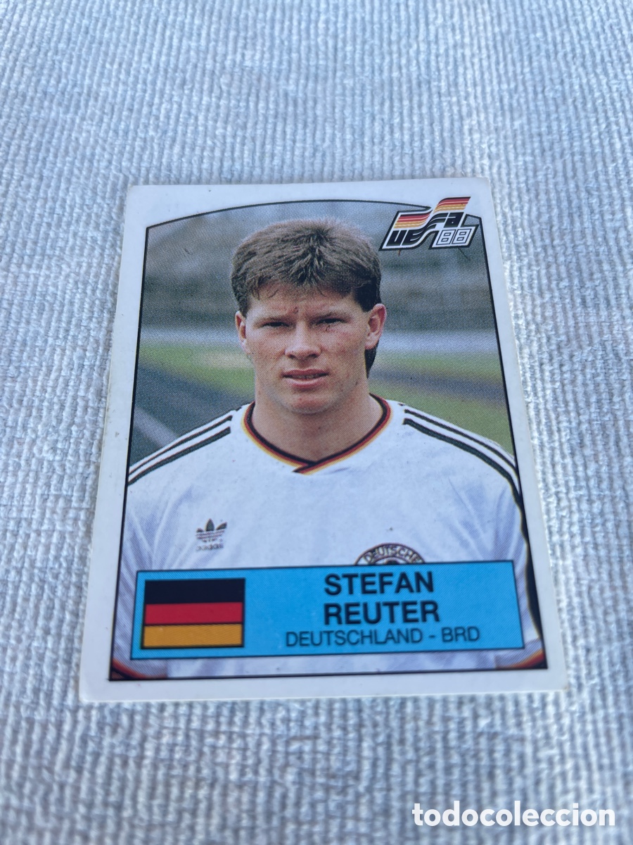 Cromos de f&uacute;tbol: EURO 88 cromo 62 STEFAN REUTER Sin Pegar