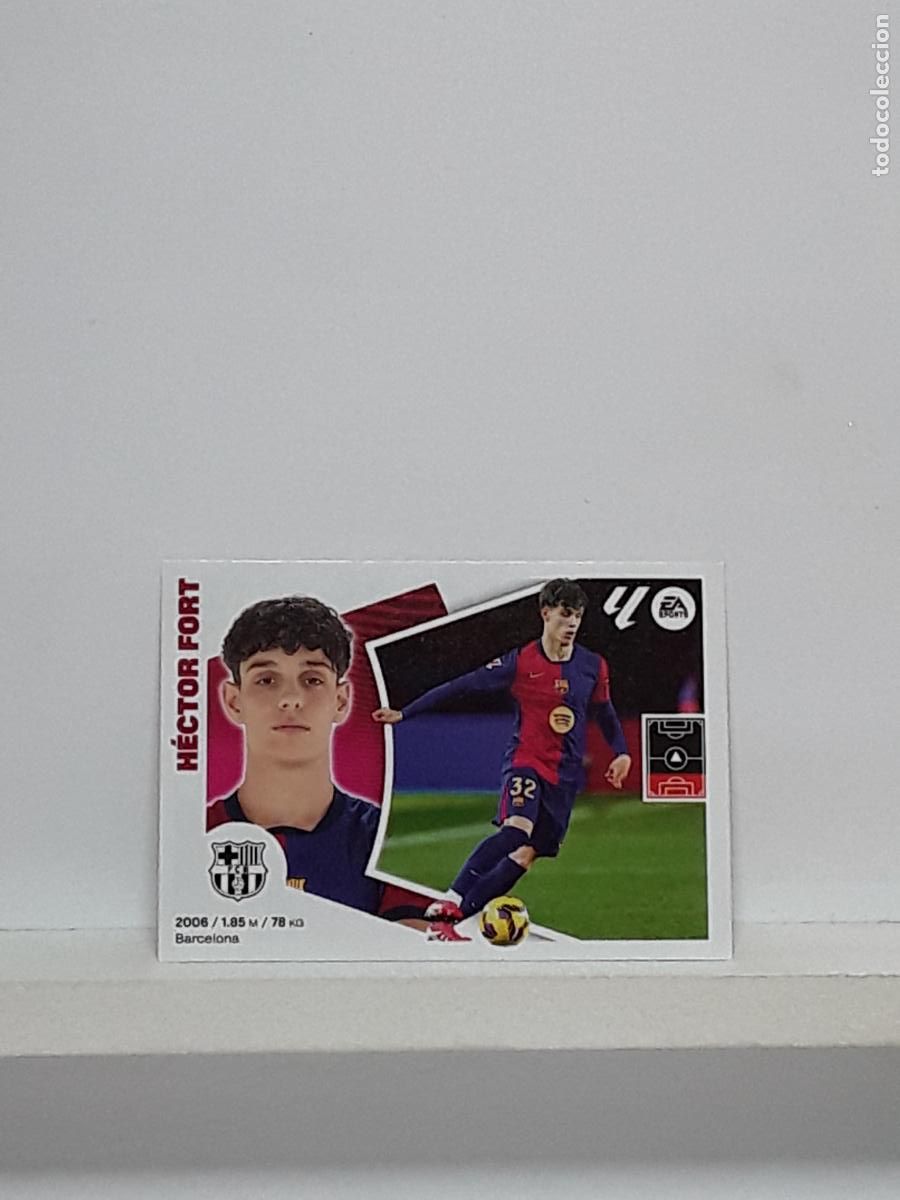 Cromos de f&uacute;tbol: LALIGA ESTE 2024 2025 EA SPORTS 24 25 ALBUM PANINI LIGA N 7 BARCELONA MERCADO INVIERNO HECTOR FORT