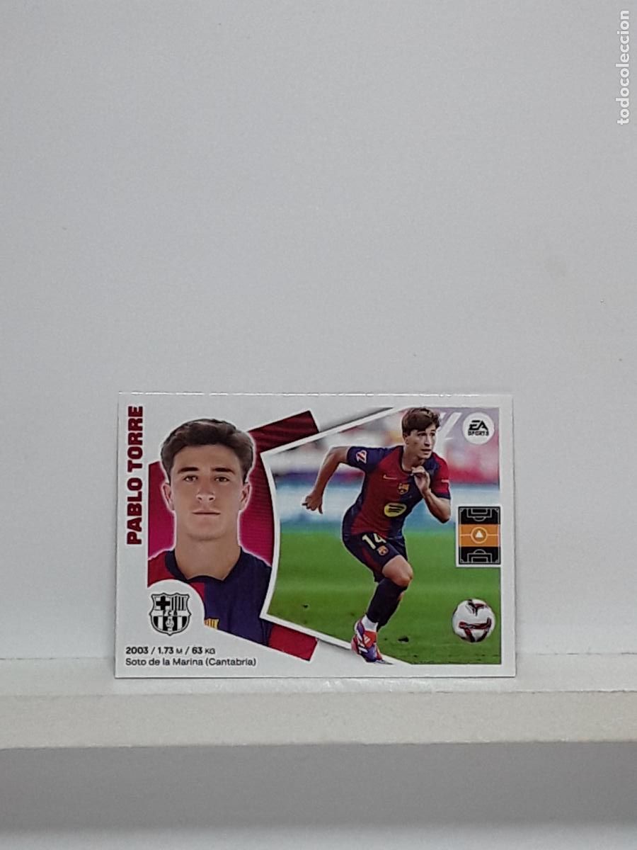 Cartes &agrave; collectionner de Football: LALIGA ESTE 2024 2025 EA SPORTS 24 25 ALBUM PANINI LIGA N 8 BARCELONA MERCADO INVIERNO PABLO TORRE