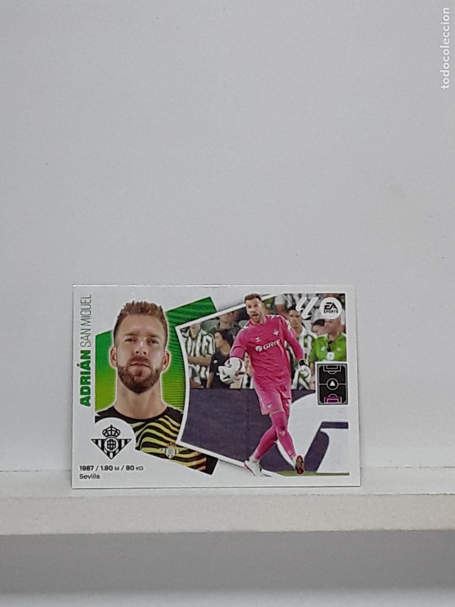 Cromos de f&uacute;tbol: LALIGA ESTE 2024 2025 EA SPORTS 24 25 ALBUM PANINI LIGA N 9 BETIS MERCADO INVIERNO ADRIAN SAN MIGUEL