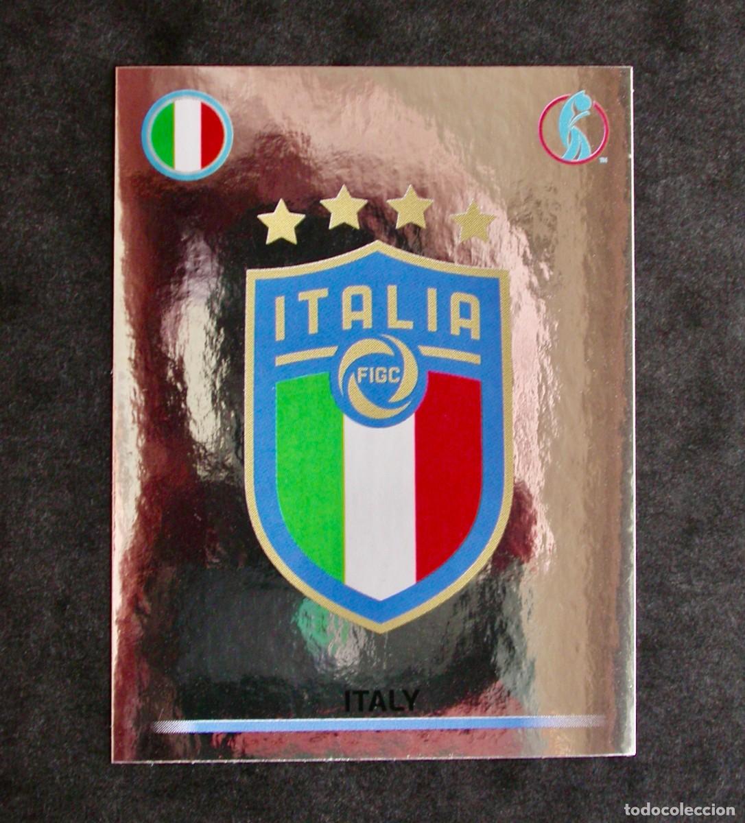 Cromos de f&uacute;tbol: 304 ESCUDO / ITALY / UEFA EURO WOMEN'S 2022 / ENGLAND / PANINI