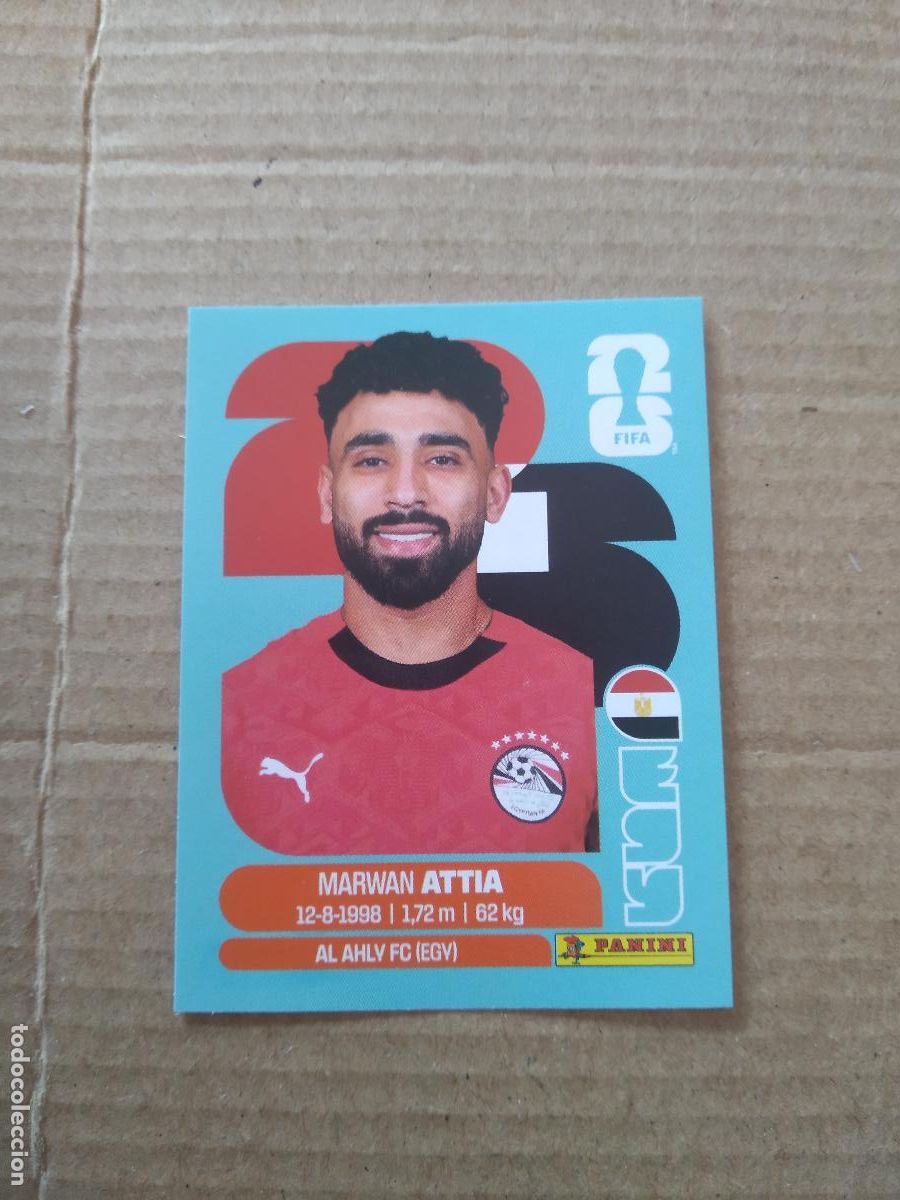 Cromos de f&uacute;tbol: EGY 10 MARWAN ATTIA EGIPTO CROMO FUTBOL PANINI MUNDIAL 2026 WORLD CUP COPA DEL MUNDO
