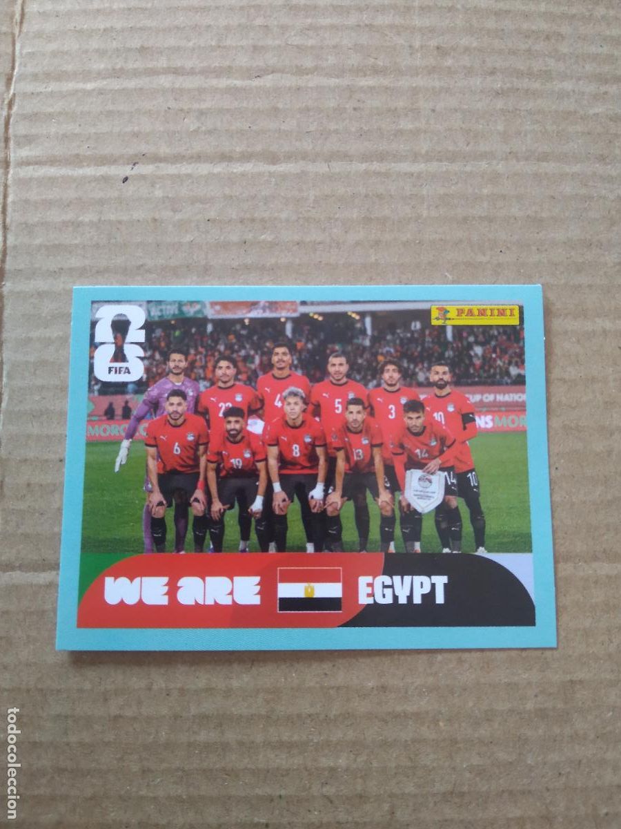 Cromos de f&uacute;tbol: EGY 13 EQUIPO PLANTILLA EGIPTO CROMO FUTBOL PANINI MUNDIAL 2026 WORLD CUP COPA DEL MUNDO