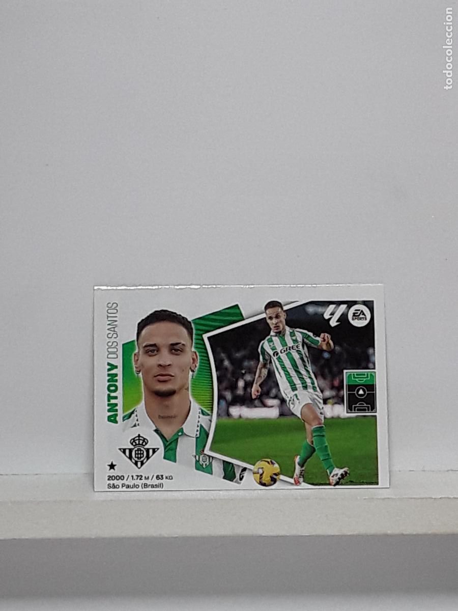 Cromos de f&uacute;tbol: LALIGA ESTE 2024 2025 EA SPORTS 24 25 ALBUM PANINI LIGA N 11 BETIS MERCADO INVIERNO ANTONY SANTOS