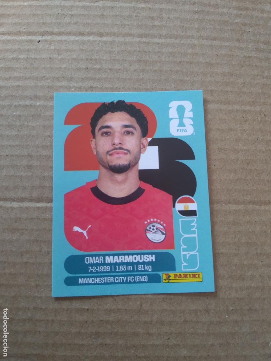 Cromos de f&uacute;tbol: EGY 20 OMAR MARMOUSH EGIPTO CROMO FUTBOL PANINI MUNDIAL 2026 WORLD CUP COPA DEL MUNDO